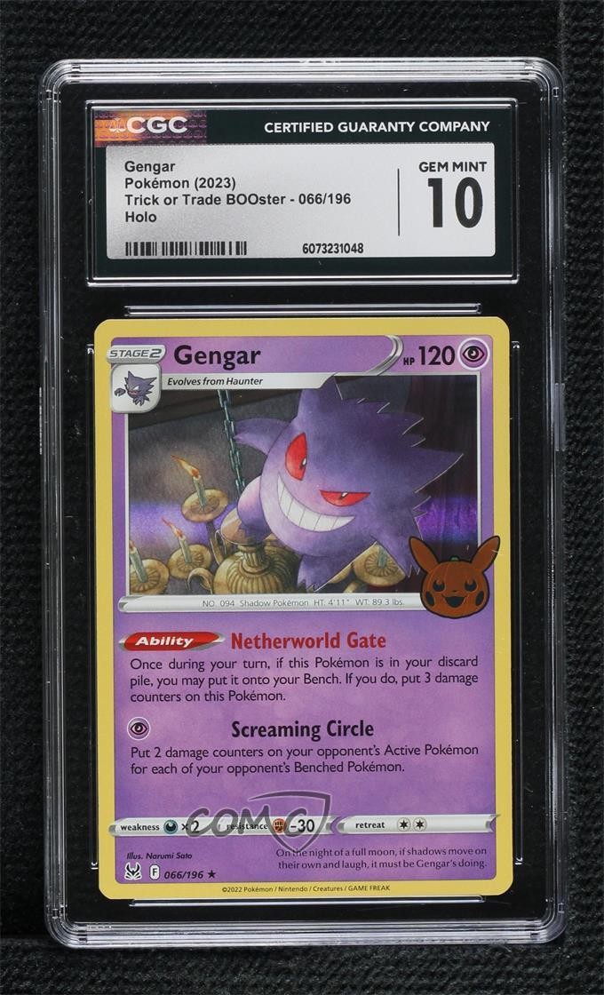 2023 Trick or Trade BOOster (2023) - English Gengar Holo 066/196