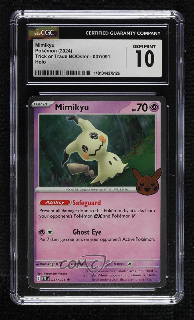 2024 Trick or Trade BOOster (2024) - English Mimikyu Holo 037/091
