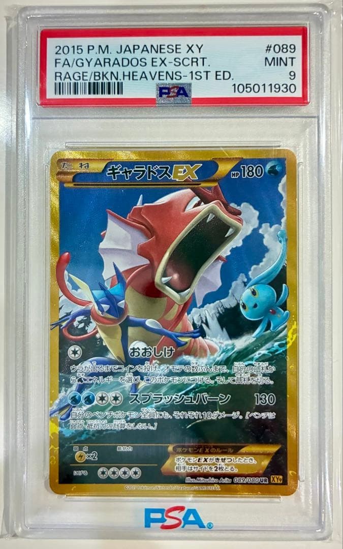 2015 Pokemon Japanese XY Rage of the Broken Heavens Full Art/Gyarados EX-Secret 1st Edition 089