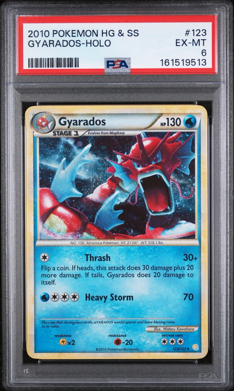 2010 Pokemon Heartgold & Soulsilver Gyarados-Holo 123