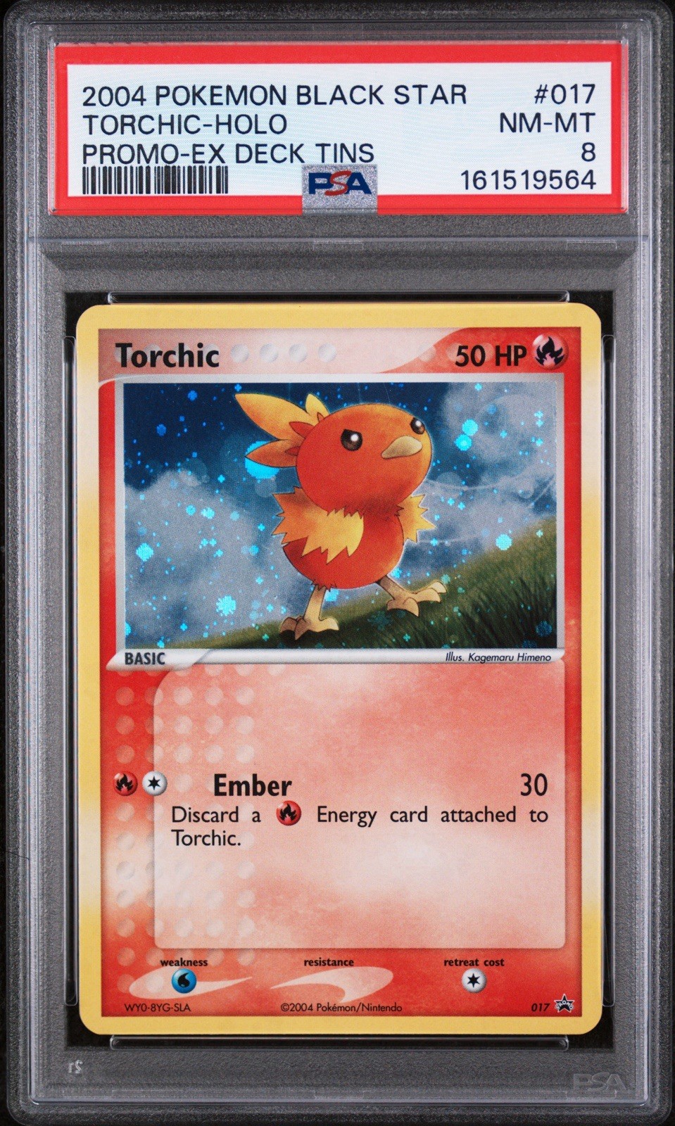 2004 Pokemon Black Star Promo Torchic-Holo EX Deck Tins 017