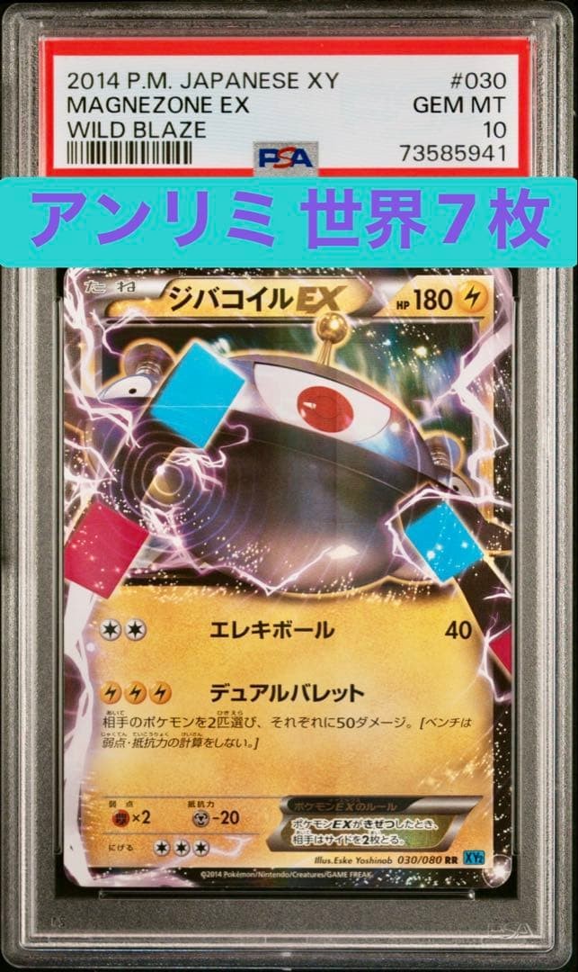 2014 Pokemon Japanese XY Wild Blaze Magnezone EX 030