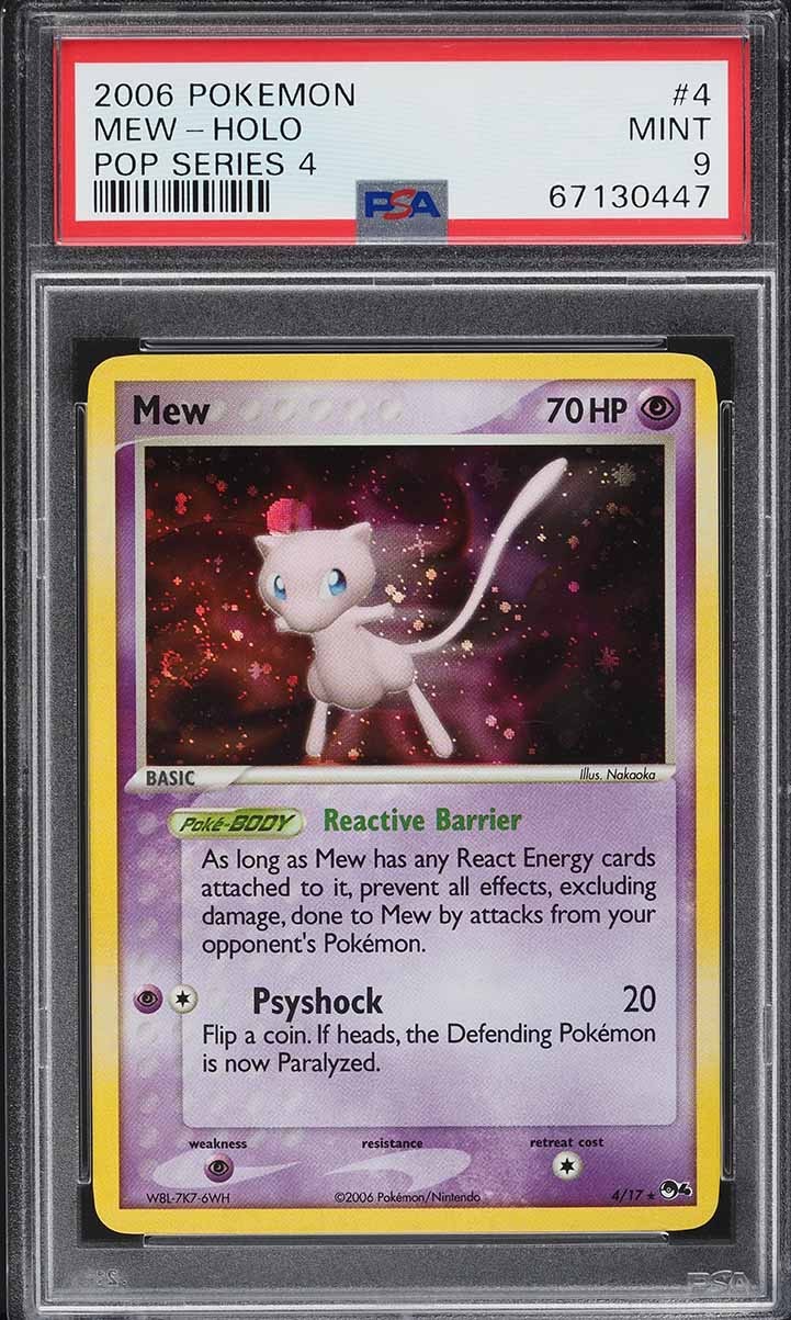 2006 Pokemon Pop Series 4 Mew-Holo 4
