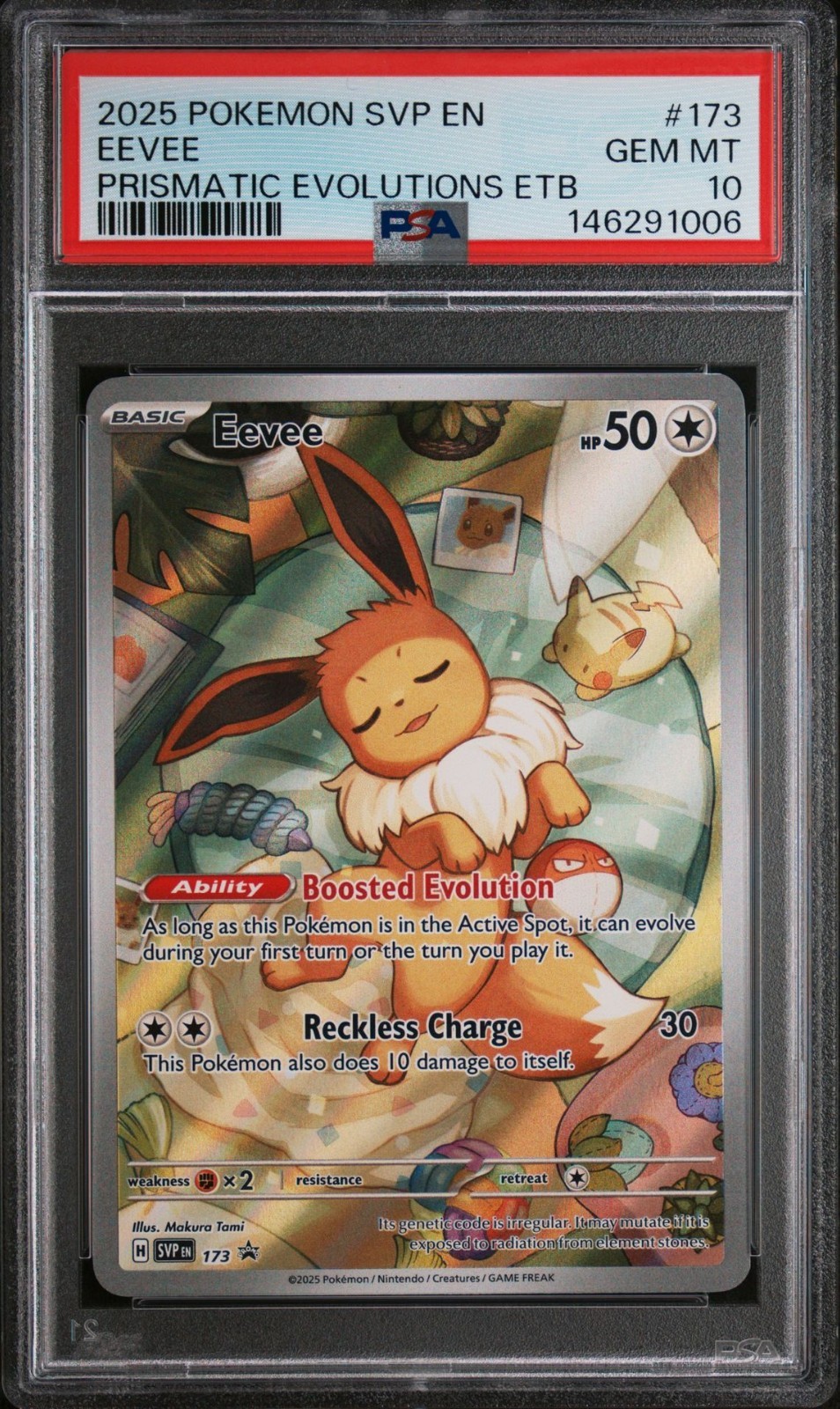 2025 Pokemon Svp EN-SV Black Star Promo Eevee Prismatic Evolutions Elite Trainer Box 173