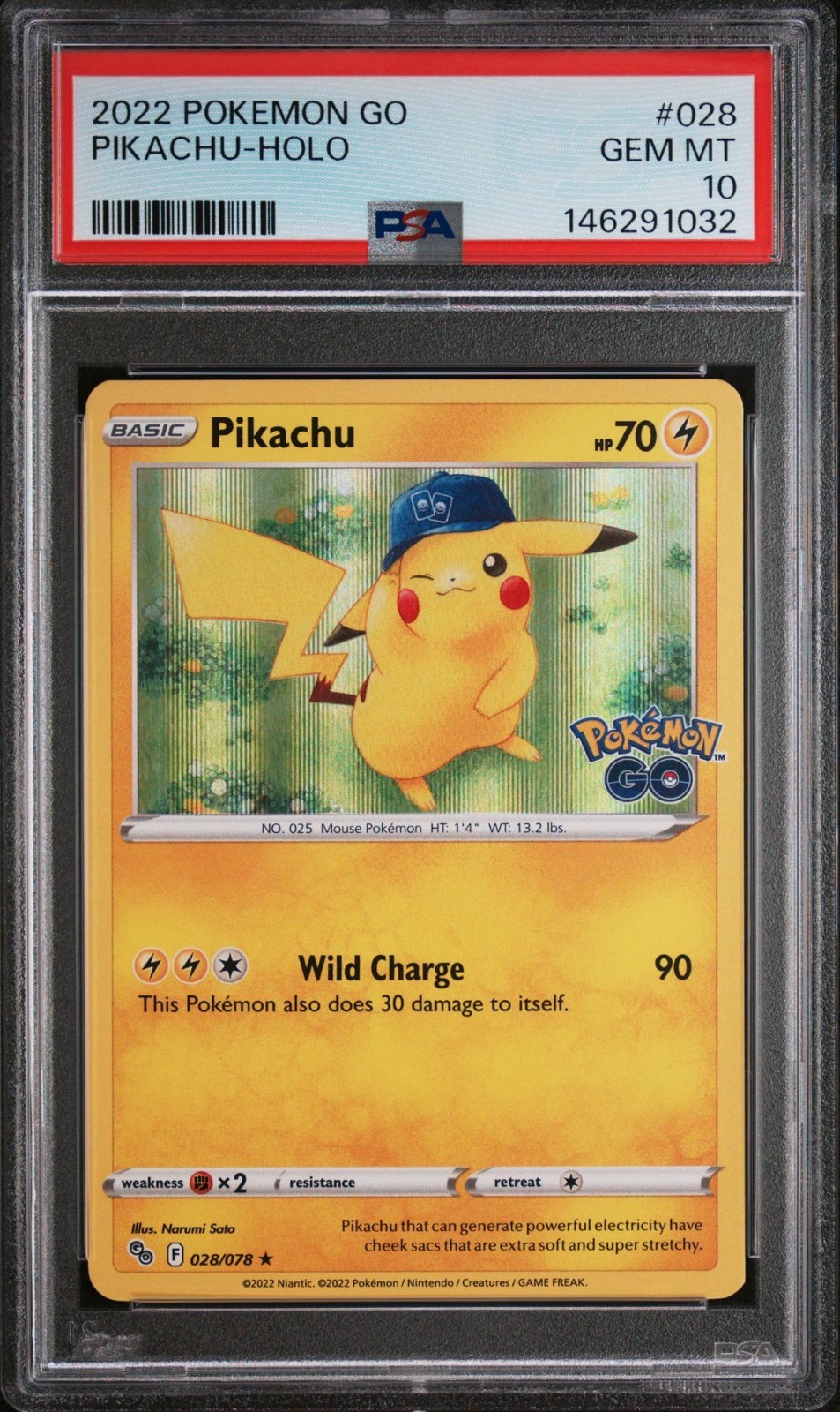 2022 Pokemon Go Pikachu-Holo 028
