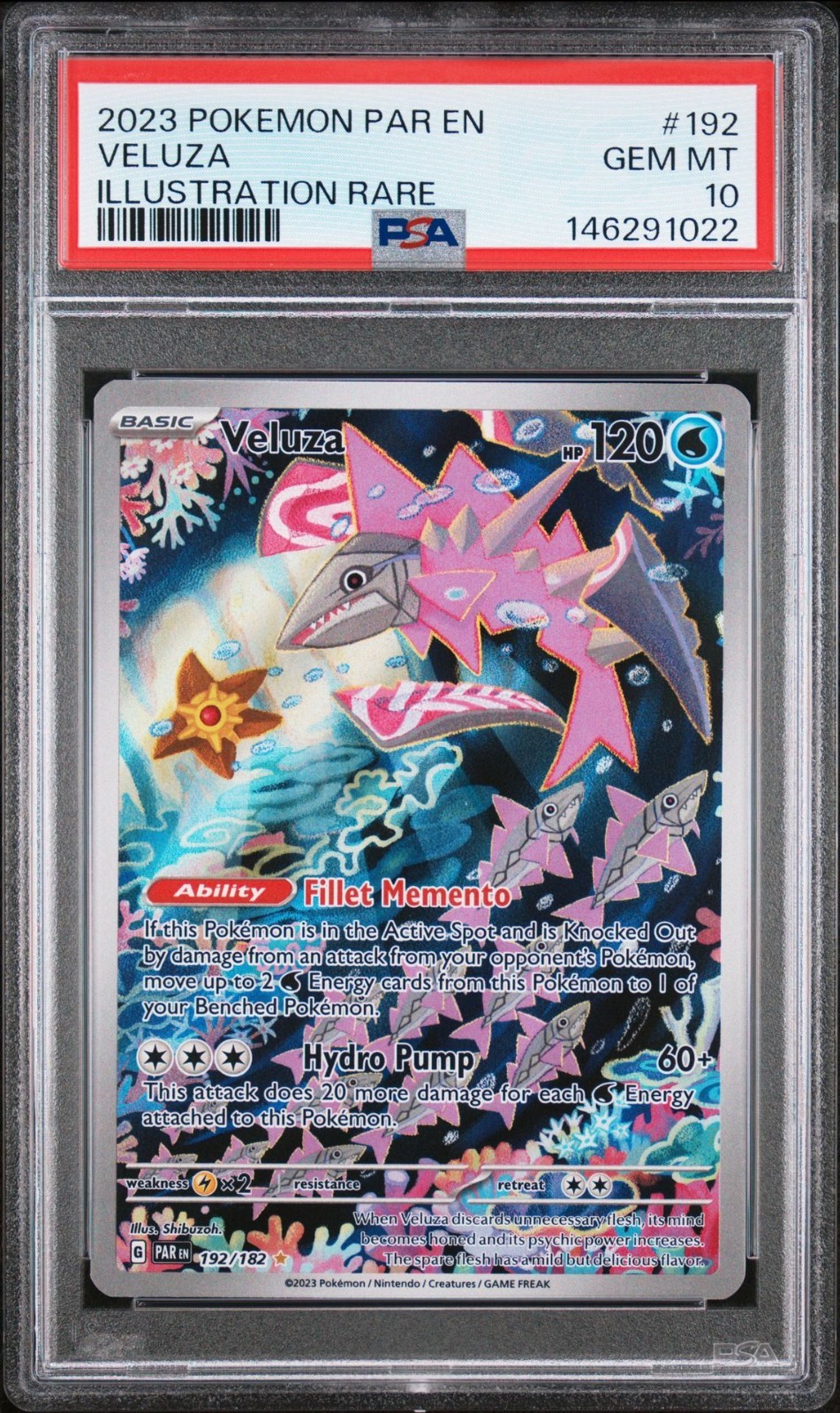 2023 Pokemon Par EN-Paradox Rift Veluza Illustration Rare 192