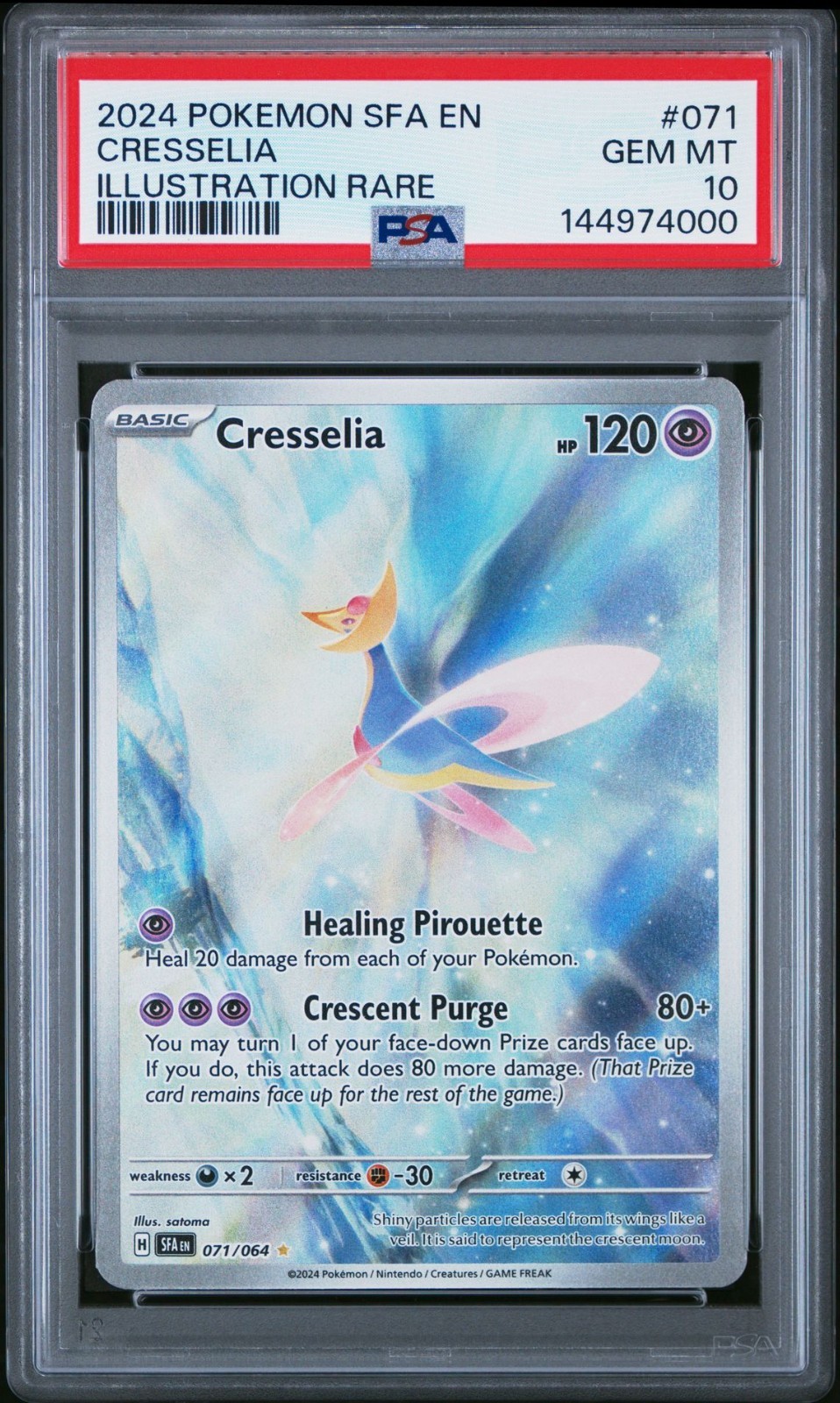 2024 Pokemon Sfa EN-Shrouded Fable Cresselia Illustration Rare 071