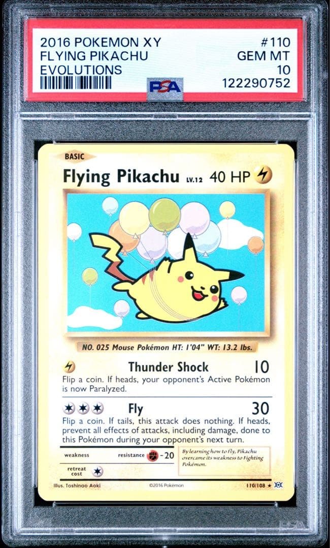 2016 Pokemon XY Evolutions Flying Pikachu 110