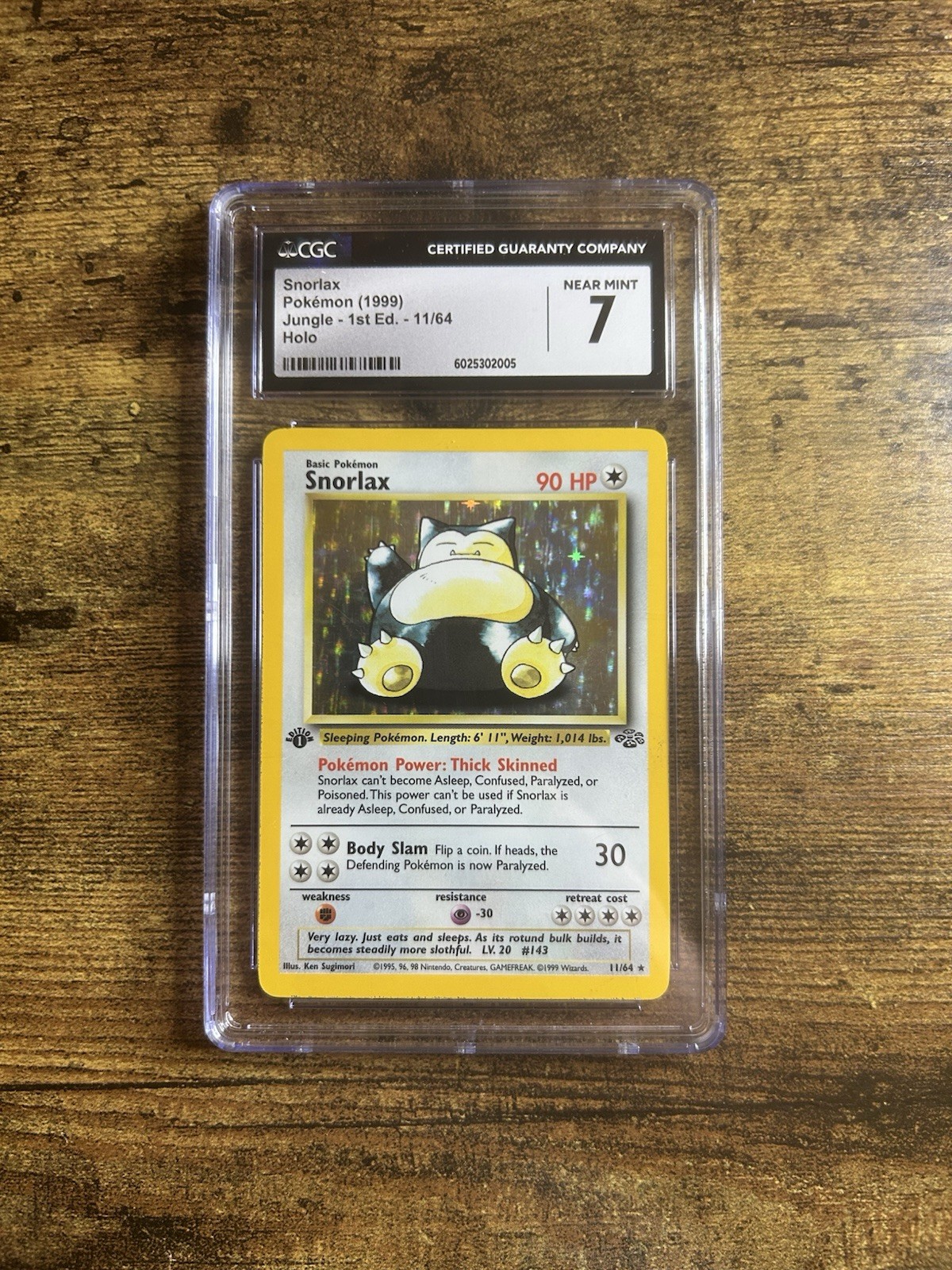 1999 Jungle - 1st Edition - English Snorlax Rare Holo 11/64
