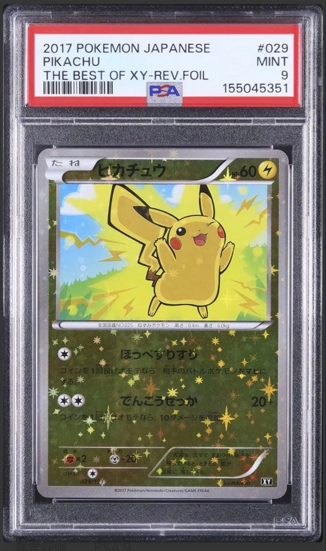2017 Pokemon Japanese the Best of XY Pikachu-Reverse Foil 029