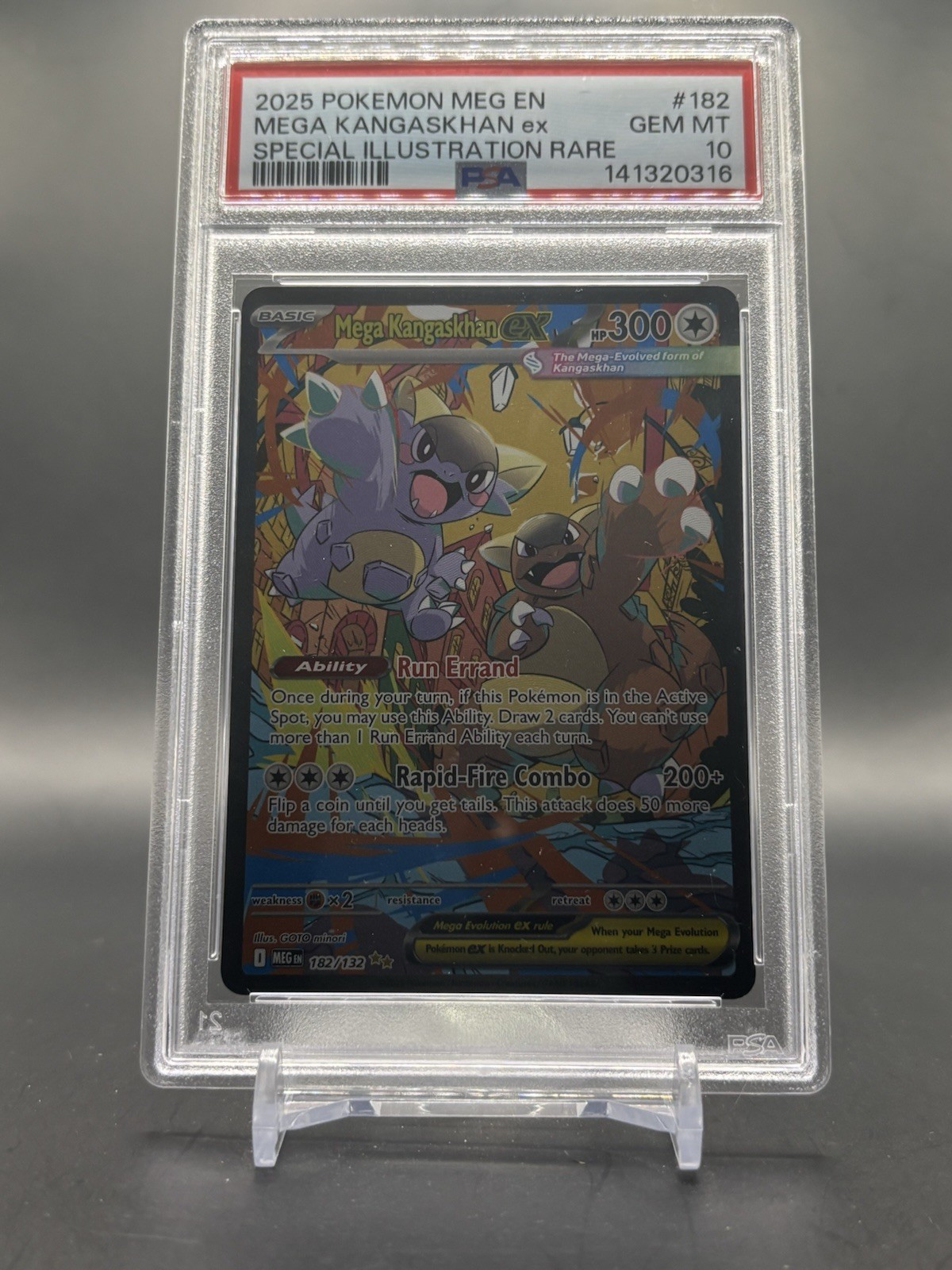 2025 Pokemon Meg EN-Mega Evolution Mega Kangaskhan EX Special Illustration Rare 182