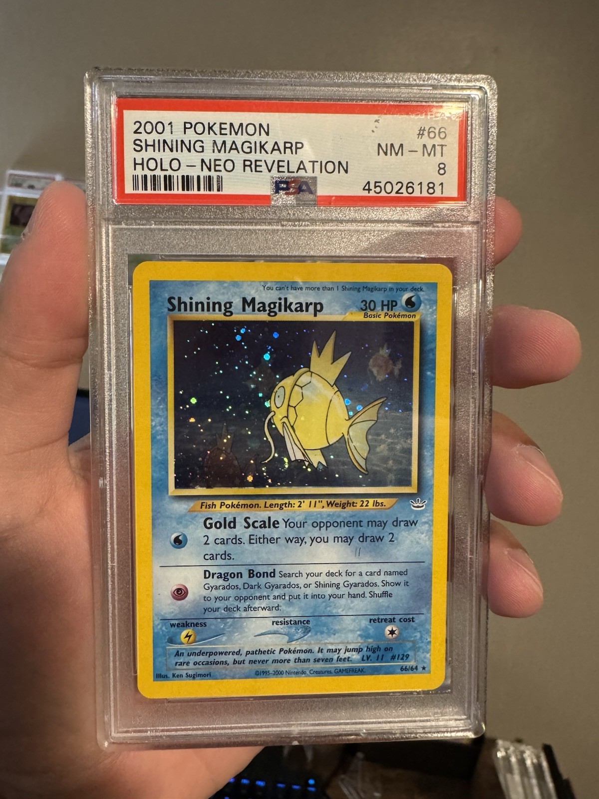 2001 Pokemon Neo Revelation Shining Magikarp-Holo 66