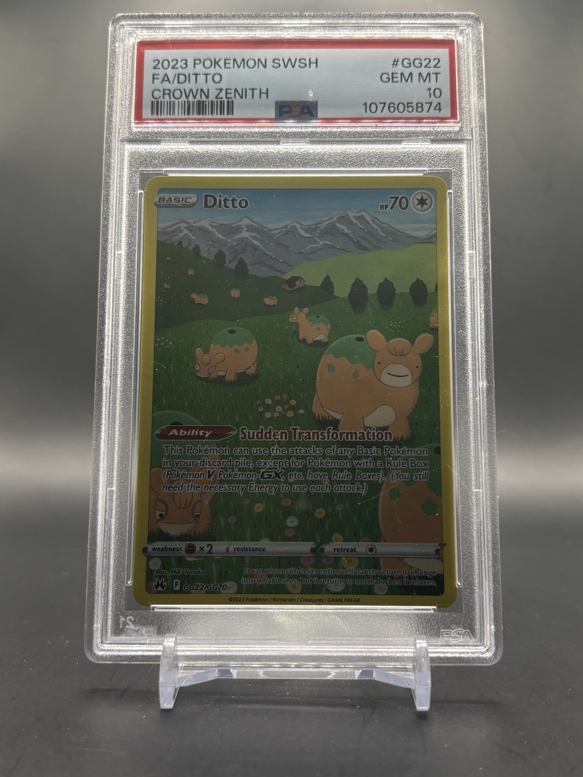 2023 Pokemon Sword and Shield Crown Zenith Full Art/Ditto GG22