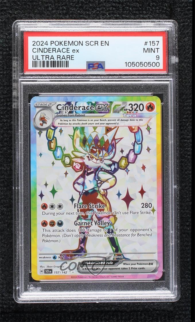 2024 Pokemon Scr EN-Stellar Crown Cinderace EX Ultra Rare 157
