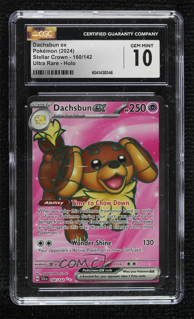 2024 Stellar Crown - SCR EN - English Dachsbun ex Ultra Rare Holo 160/142