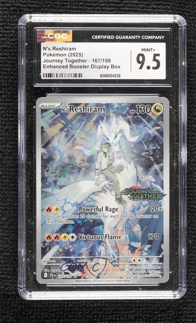 2025 Journey Together - JTG EN - English N's Reshiram Enhanced Booster Display Box (Journey Together Stamp) (Holo) 167/159