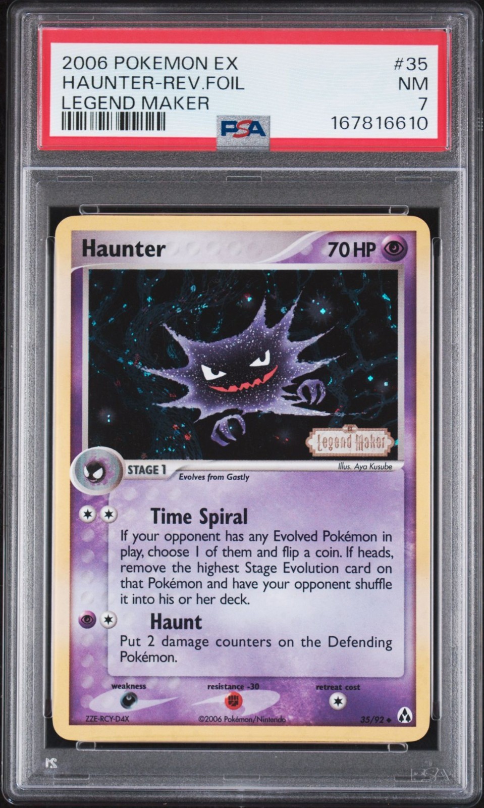 2006 Pokemon EX Legend Maker Haunter-Reverse Foil 35