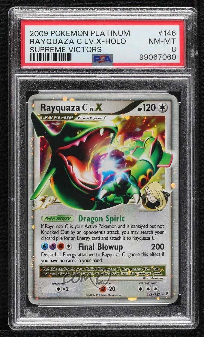 2009 Pokemon Platinum Supreme Victors Rayquaza C LV.X-Holo 146