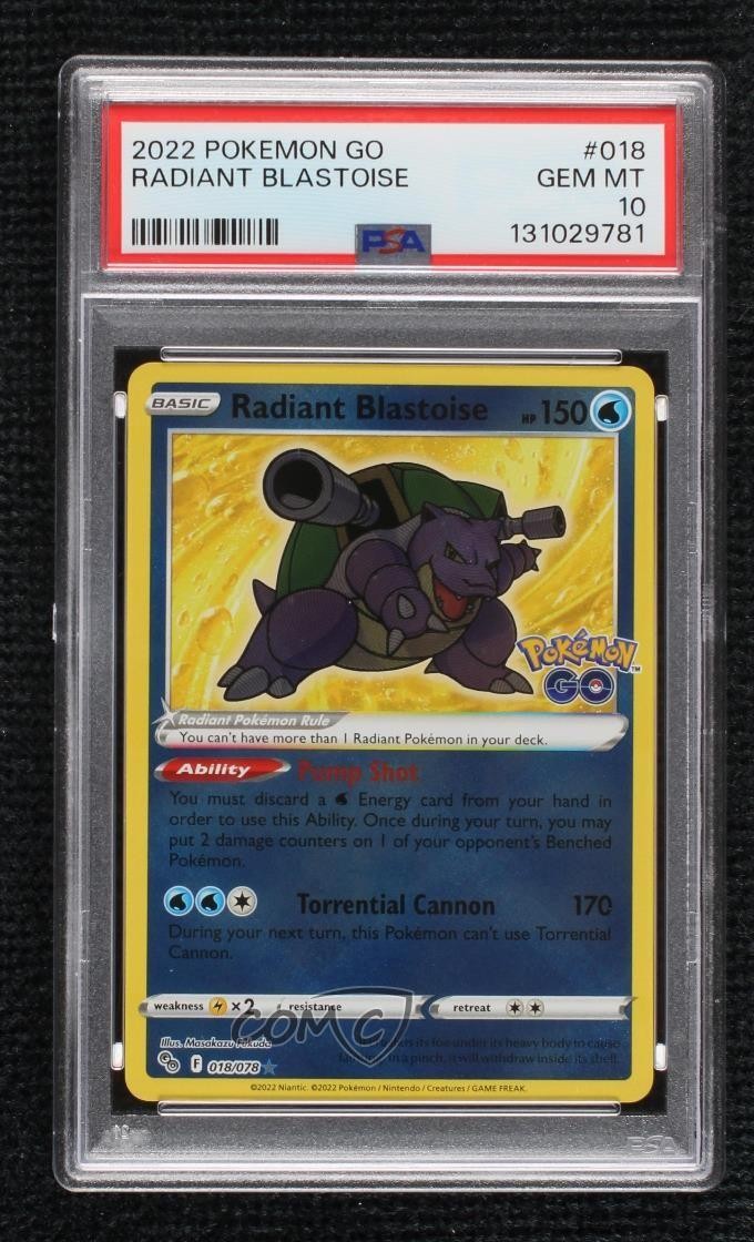 2022 Pokemon Go Radiant Blastoise 018