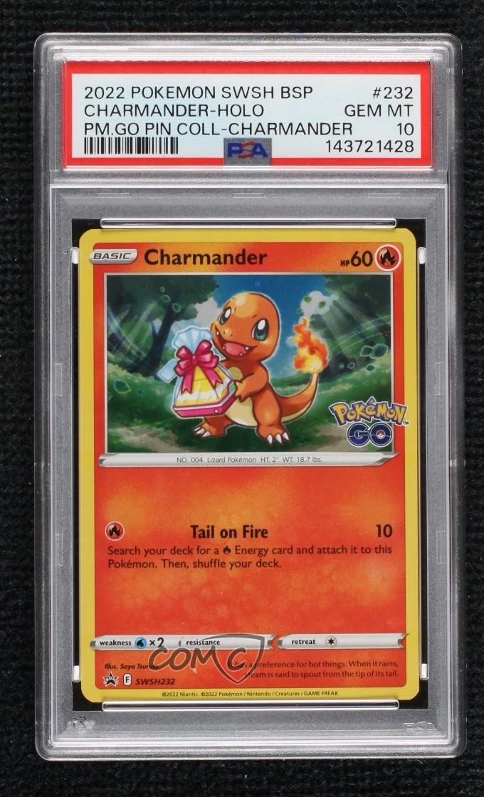 2022 Pokemon Swsh Black Star Promo Charmander-Holo Pokemon Go Pin Collection-Charmander 232