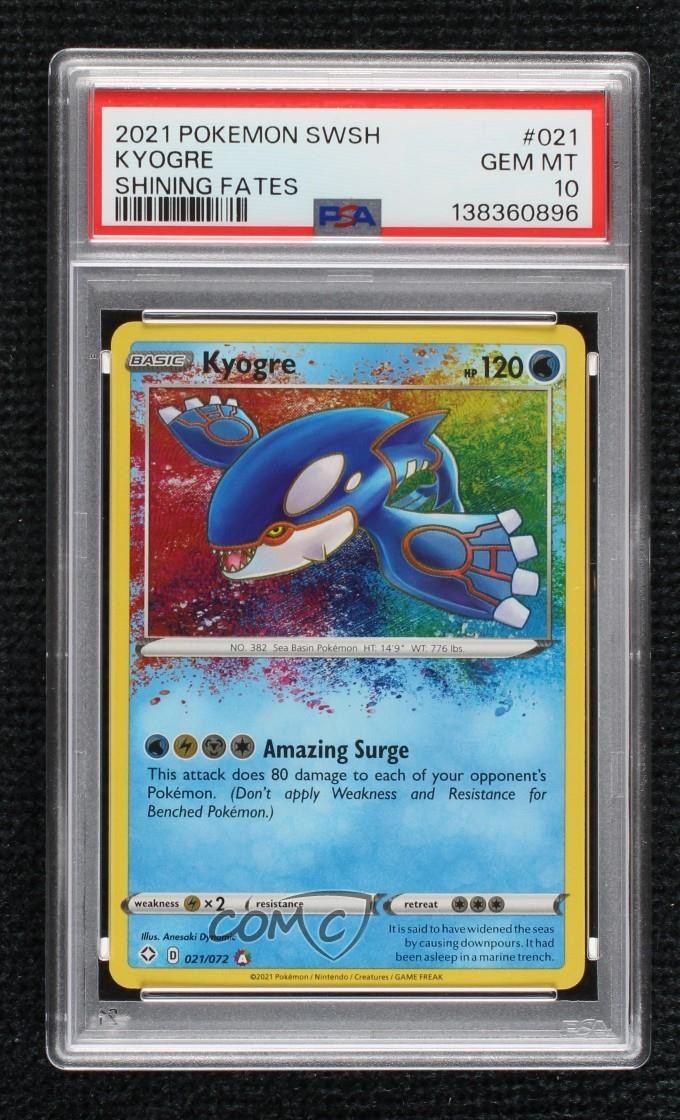 2021 Pokemon Sword & Shield Shining Fates Kyogre 021
