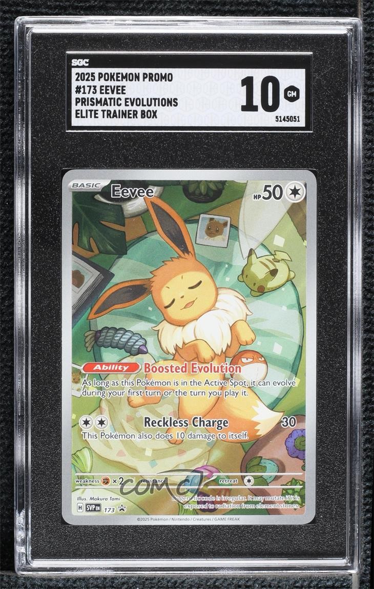 2025 Pokemon Promo Eevee Prismatic Evolutions Elite Trainer Box 173