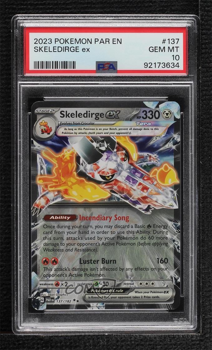 2023 Pokemon Par EN-Paradox Rift Skeledirge EX 137