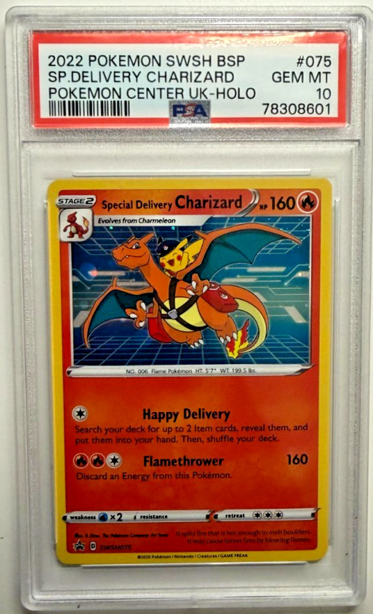 2022 Pokemon Swsh Black Star Promo Special Delivery Charizard-Holo Pokemon Center United Kingdom 075