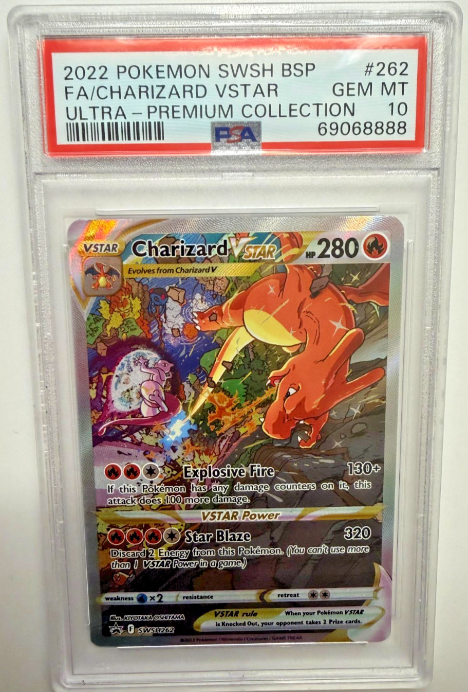 2022 Pokemon Swsh Black Star Promo Full Art/Charizard Vstar Sword & Shield Ultra-Premium Collection-Charizard 262