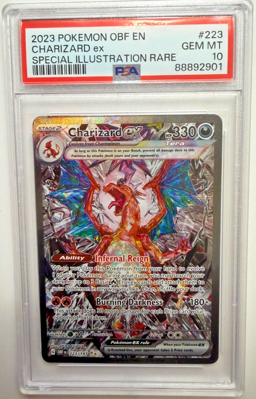 2023 Pokemon Obf EN-Obsidian Flames Charizard EX Special Illustration Rare 223