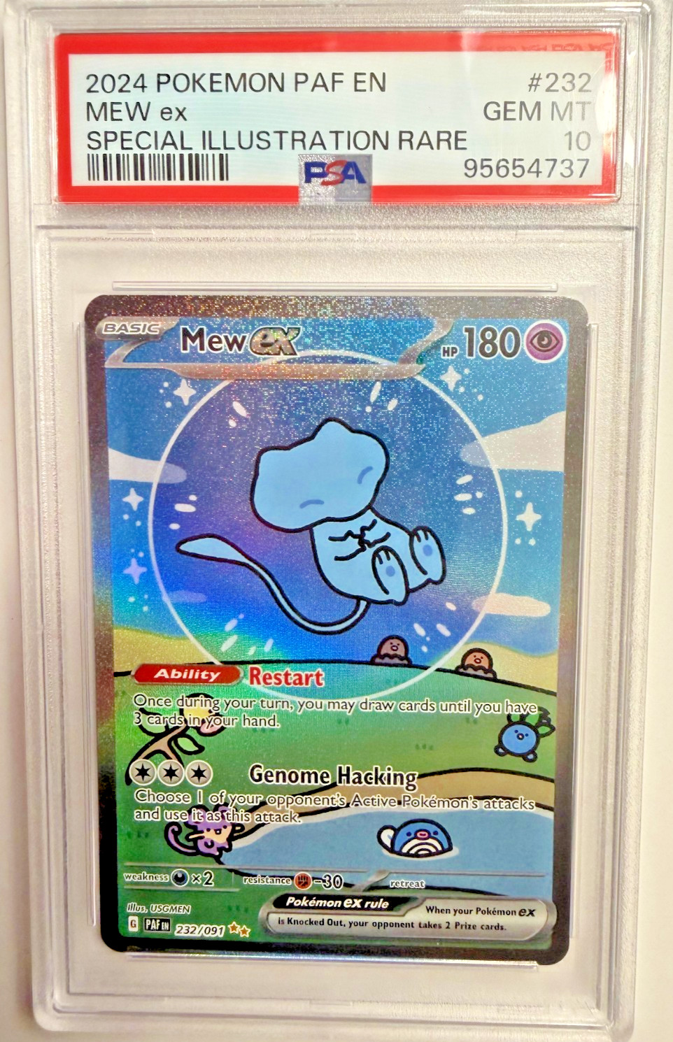 2024 Pokemon Paf EN-Paldean Fates Mew EX Special Illustration Rare 232