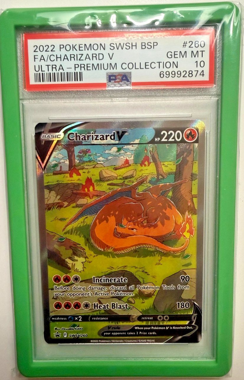 2022 Pokemon Swsh Black Star Promo Full Art/Charizard V Sword & Shield Ultra-Premium Collection-Charizard 260