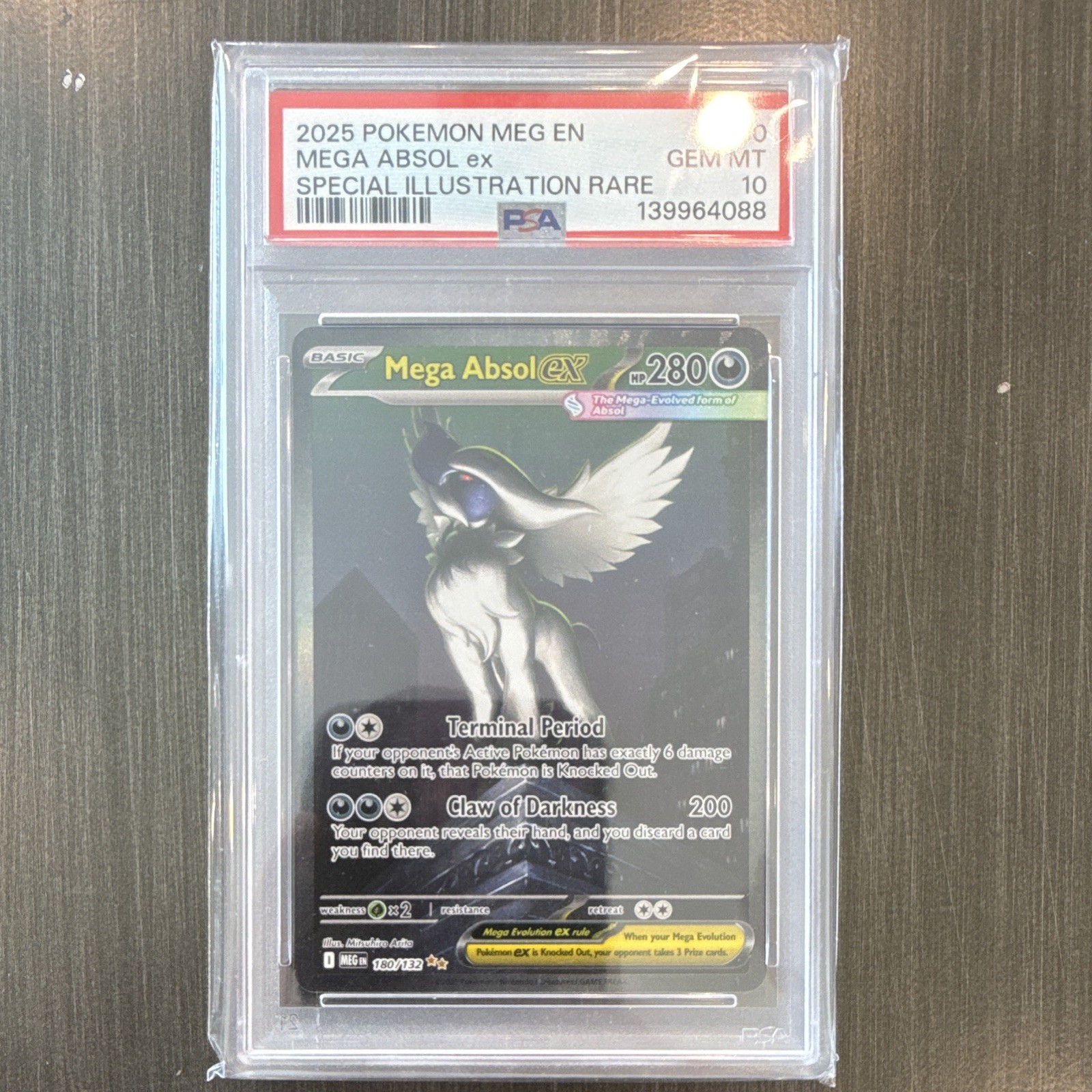 2025 Pokemon Meg EN-Mega Evolution Mega Absol EX Special Illustration Rare 180