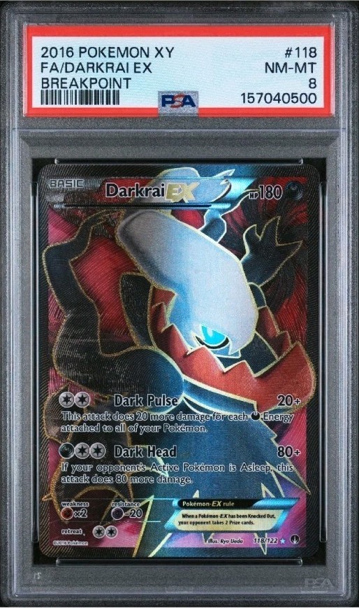 2016 Pokemon XY Breakpoint Full Art/Darkrai EX 118