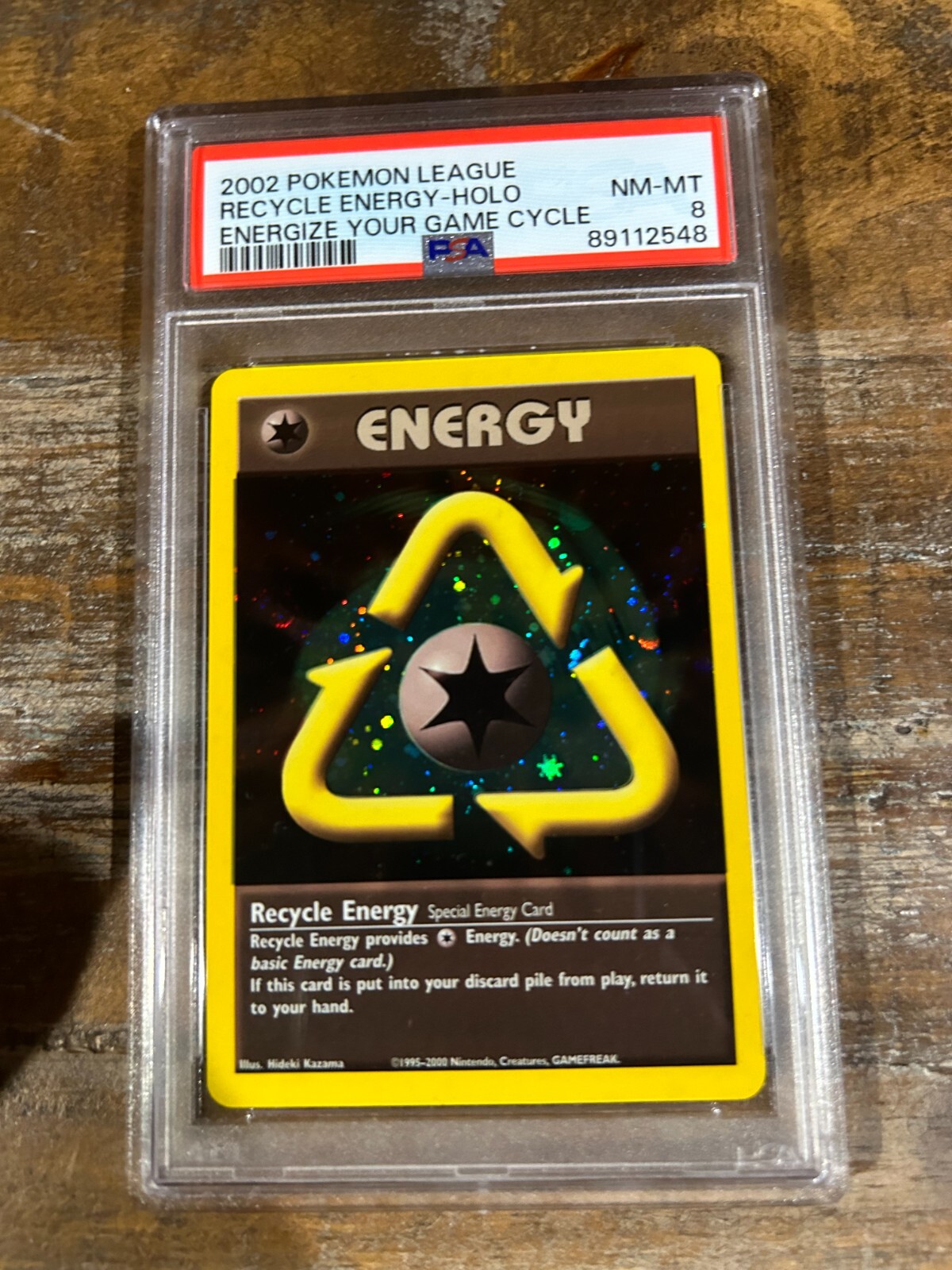 2002 Pokemon League Energize Your Game Cycle Recycle Energy-Holo