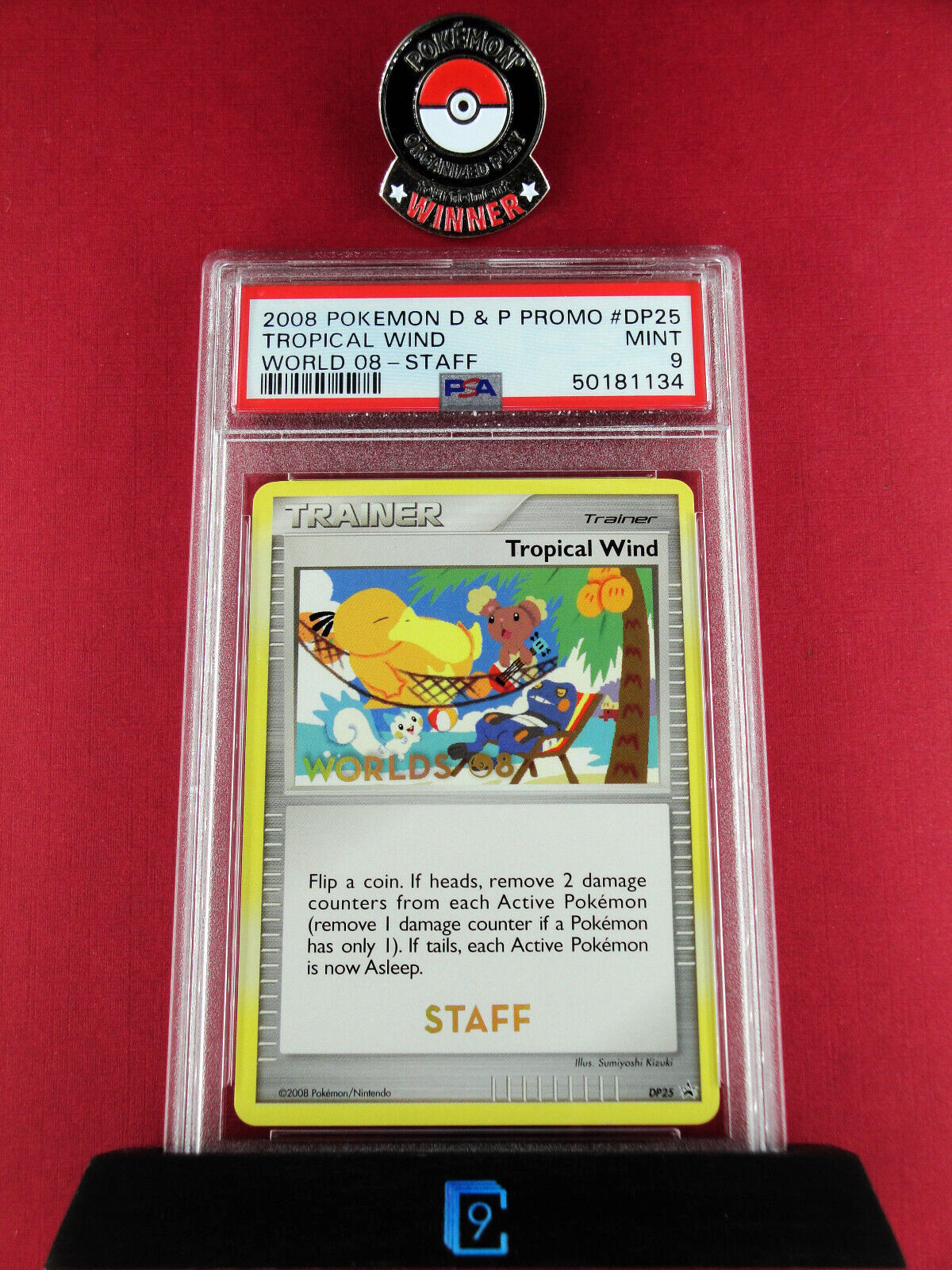 2008 Pokemon Diamond & Pearl World 08 Promo Tropical Wind Staff DP25