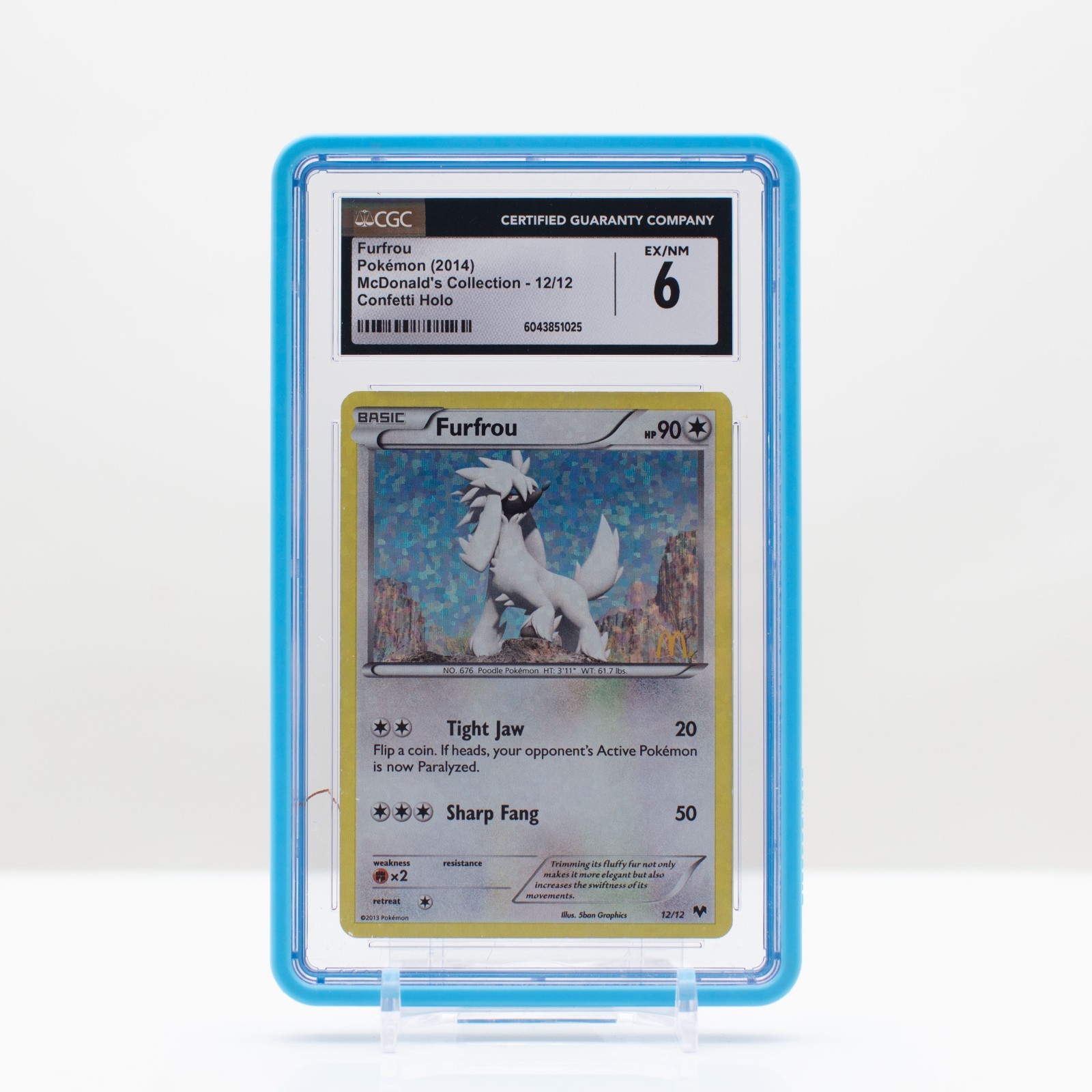 2014 McDonald's Collection 2014 - English Furfrou Promo Confetti Holo 12/12