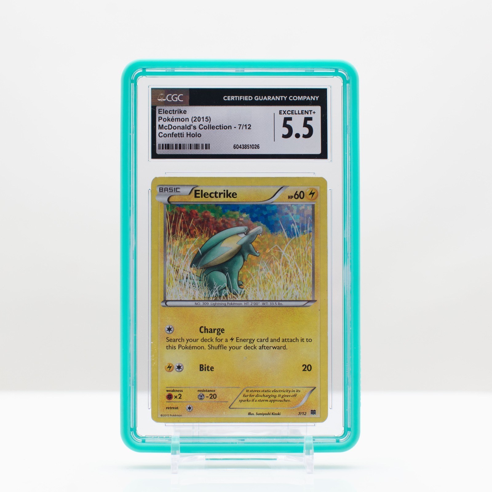 2015 McDonald's Collection 2015 - English Electrike Promo Confetti Holo 7/12