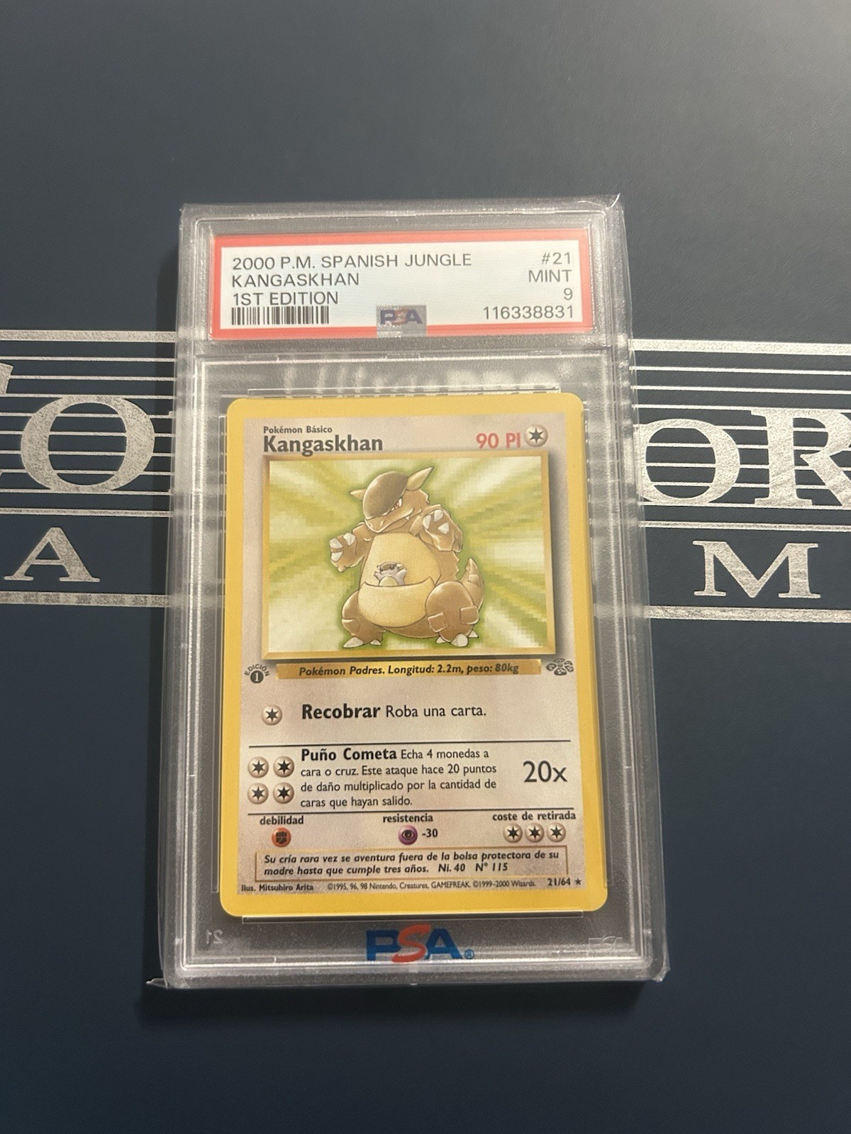 2000 Pokemon Spanish Jungle Kangaskhan 1st Edition 21