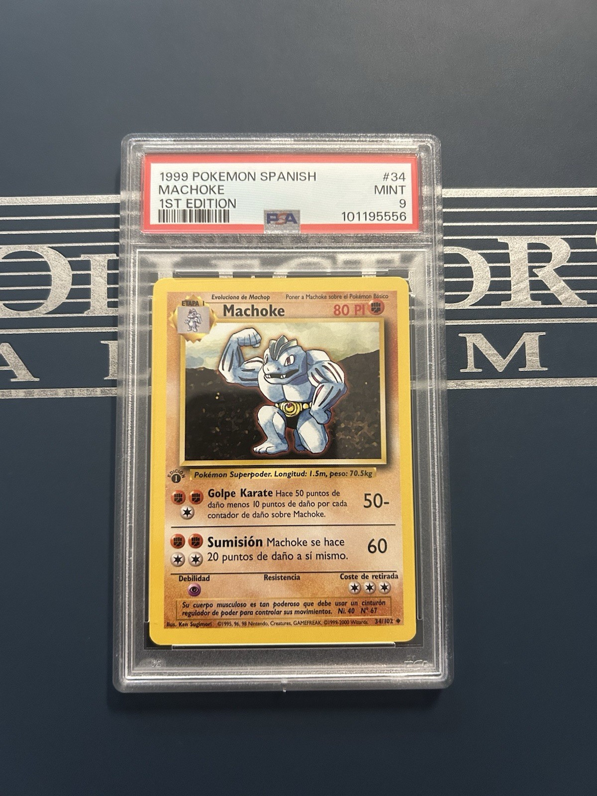 1999 Pokemon Spanish Machoke 1st Edition 34
