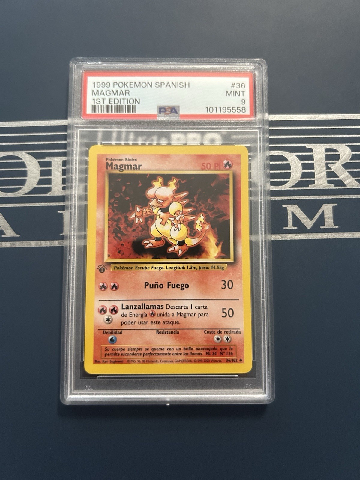 1999 Pokemon Spanish Magmar 1st Edition 36