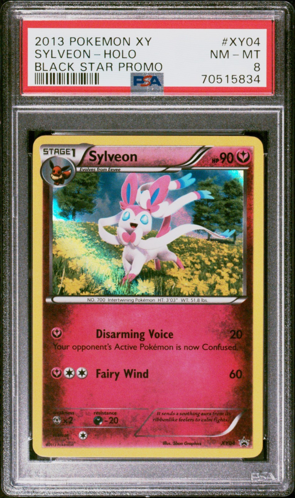 2013 Pokemon XY Black Star Promo Sylveon-Holo Sylveon Collection XY04