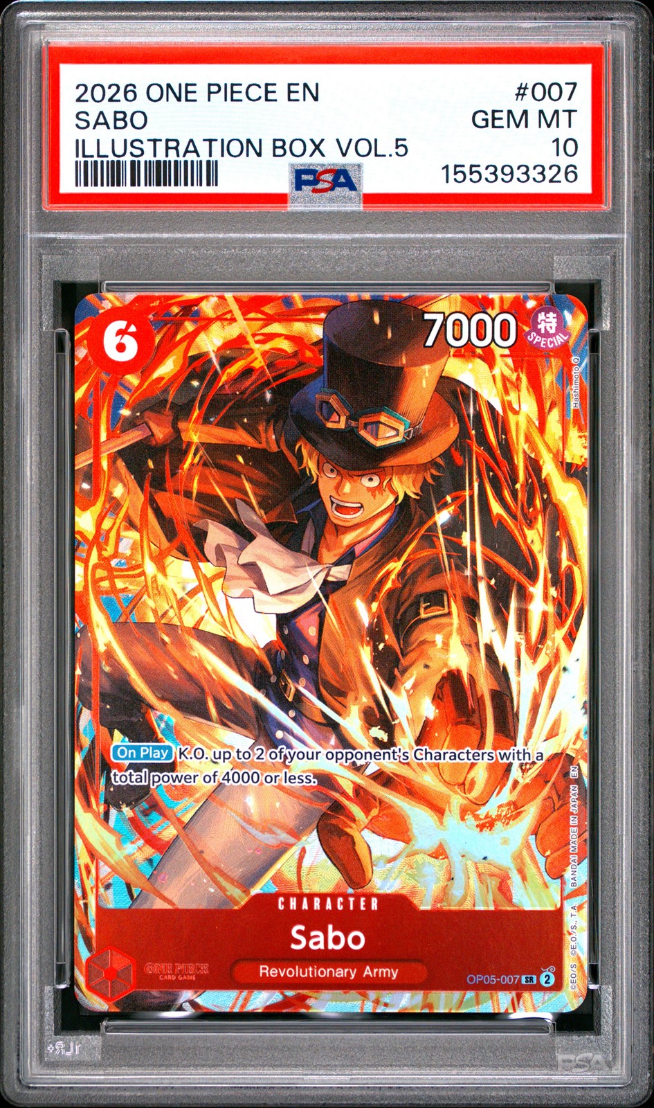 2026 One Piece Promos Sabo Illustration Box Vol.5 007