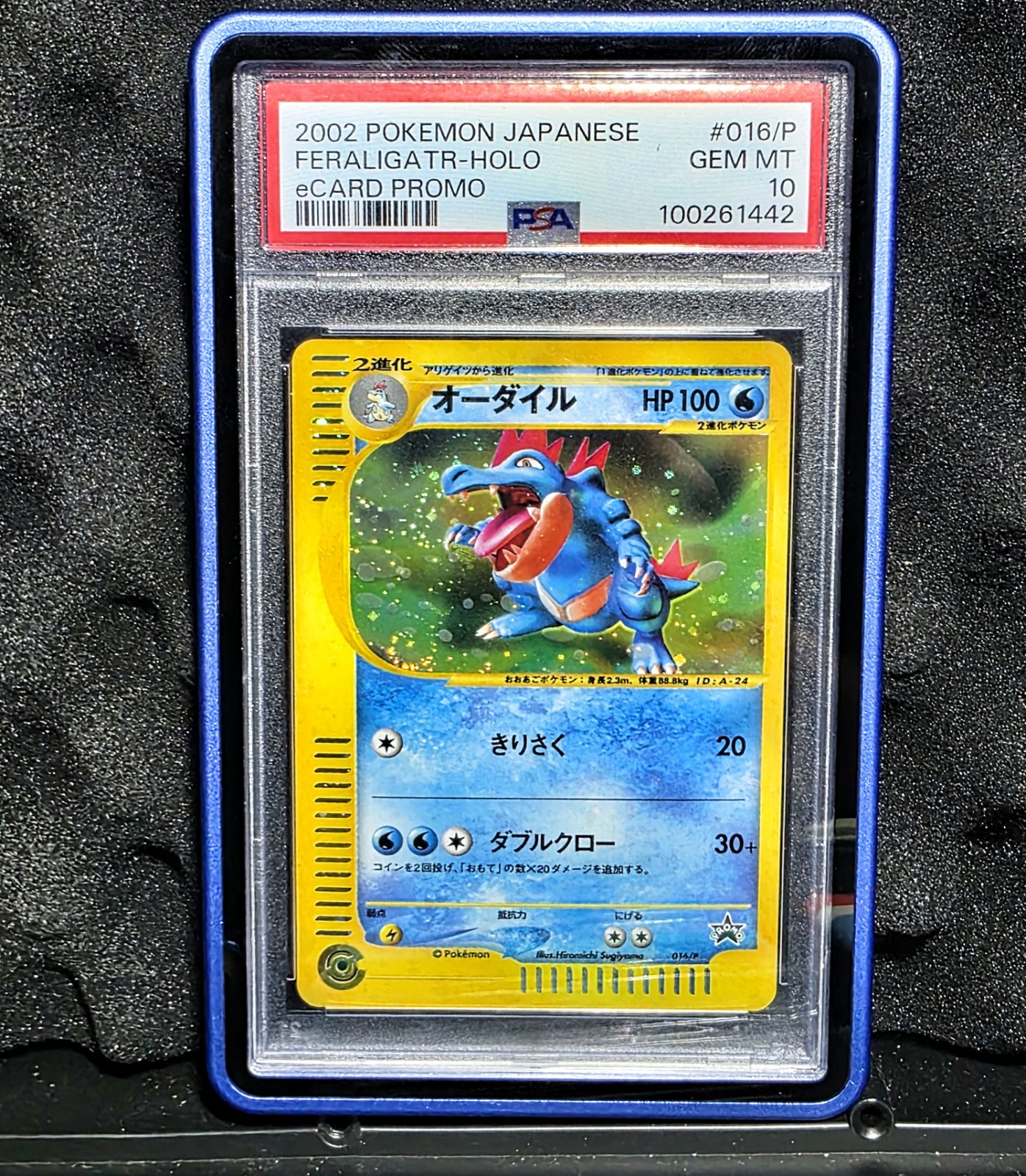 2002 Pokemon Japanese Ecard Promo Feraligatr-Holo 016/P