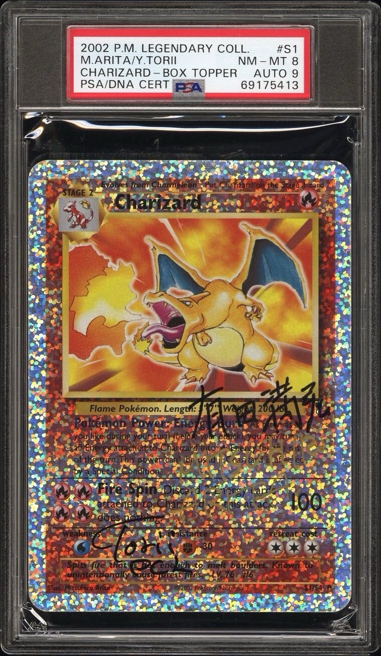 2002 Pokemon Legendary Collection Box Topper Charizard S1