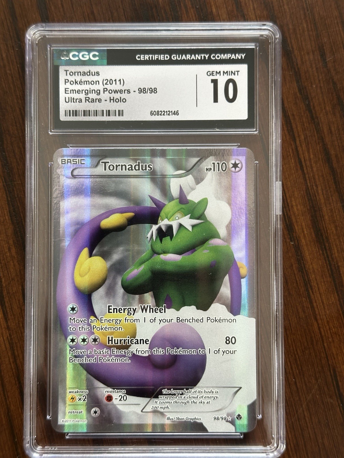 2011 Emerging Powers - English Tornadus Ultra Rare Ultra Rare Holo 98/98