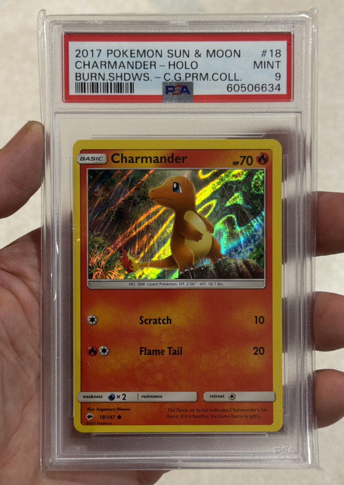 2017 Pokemon Sun & Moon Burning Shadows Charmander-Holo Charizard GX Premium Collection 18