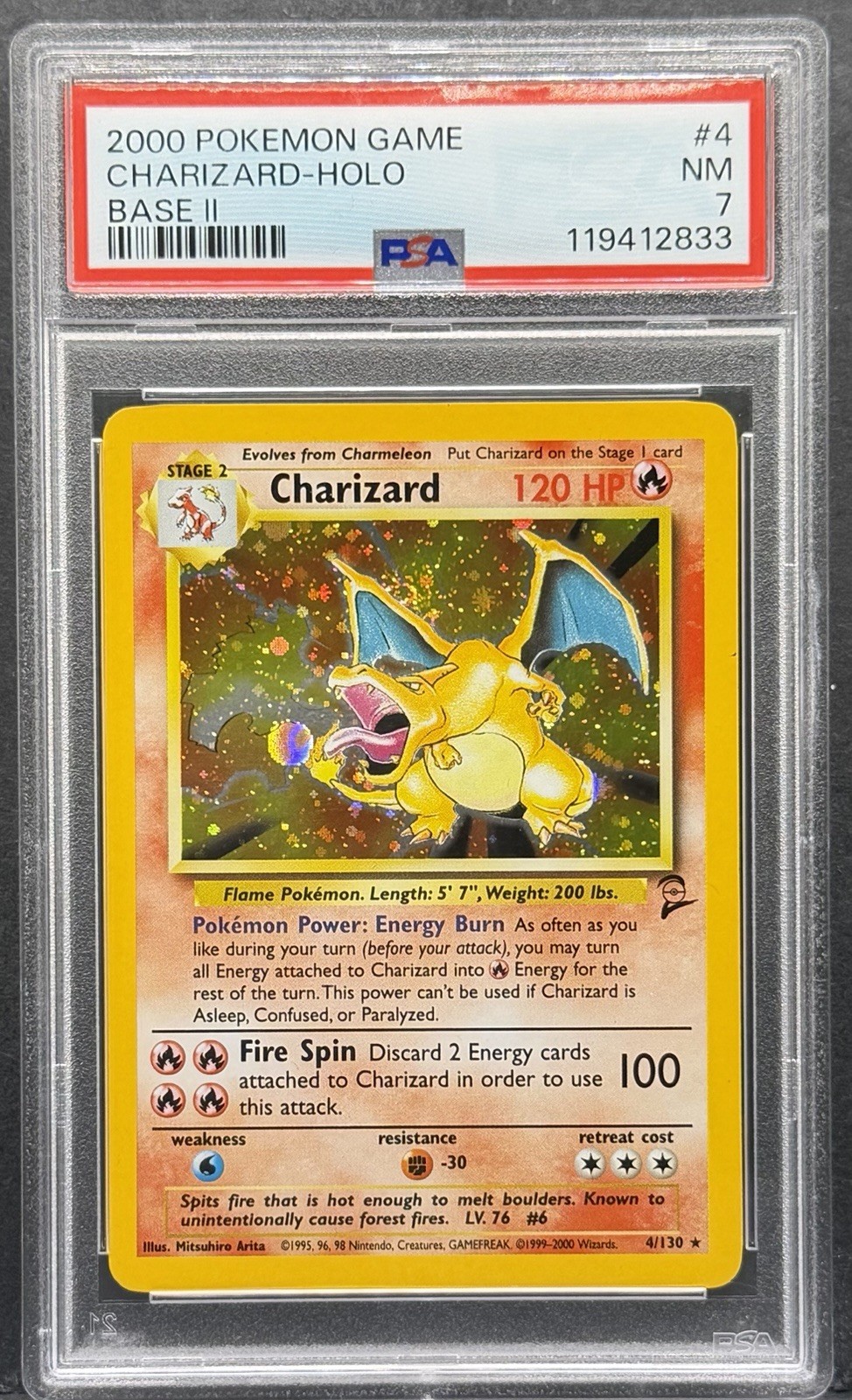 2000 Pokemon Game II Charizard-Holo 4