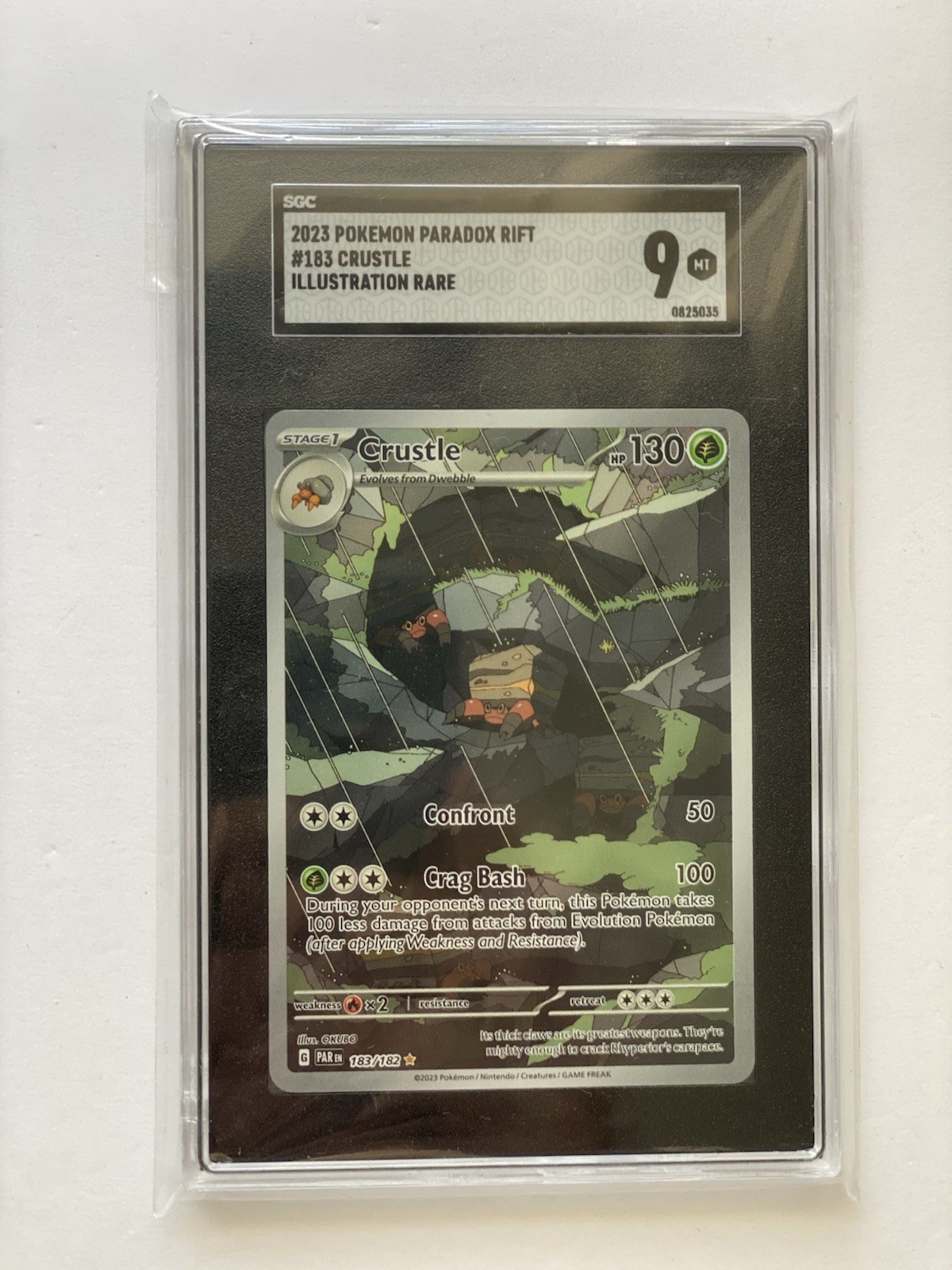 2023 Pokemon Paradox Rift Crustle Illustration Rare 183