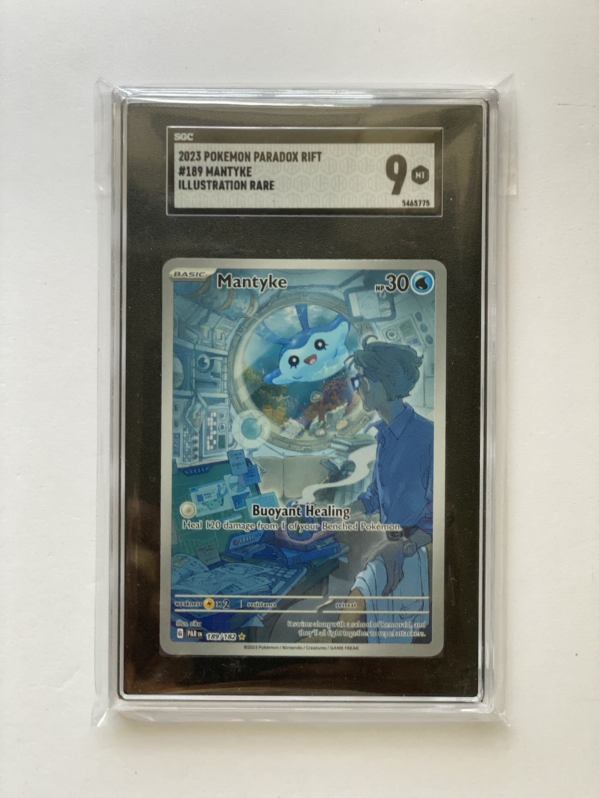 2023 Pokemon Paradox Rift Mantyke Illustration Rare 189